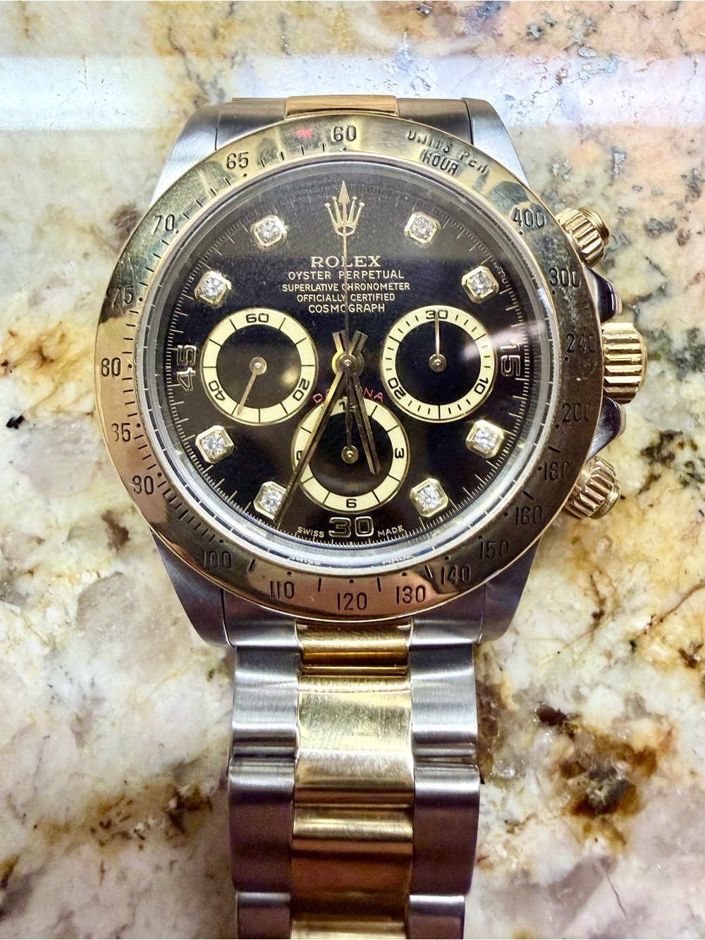 Rolex Daytona with diamonds